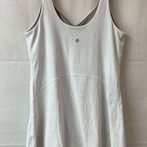 Lululemon white athletic dress with built in shorts